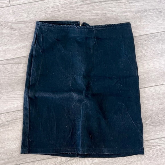 Diamonds black denim skirt - Picture 2 of 2